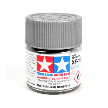 TINTA ACRÍLICA MINI XF-16 ALUMÍNIO OPACO 10ML TAMIYA TAM 81716